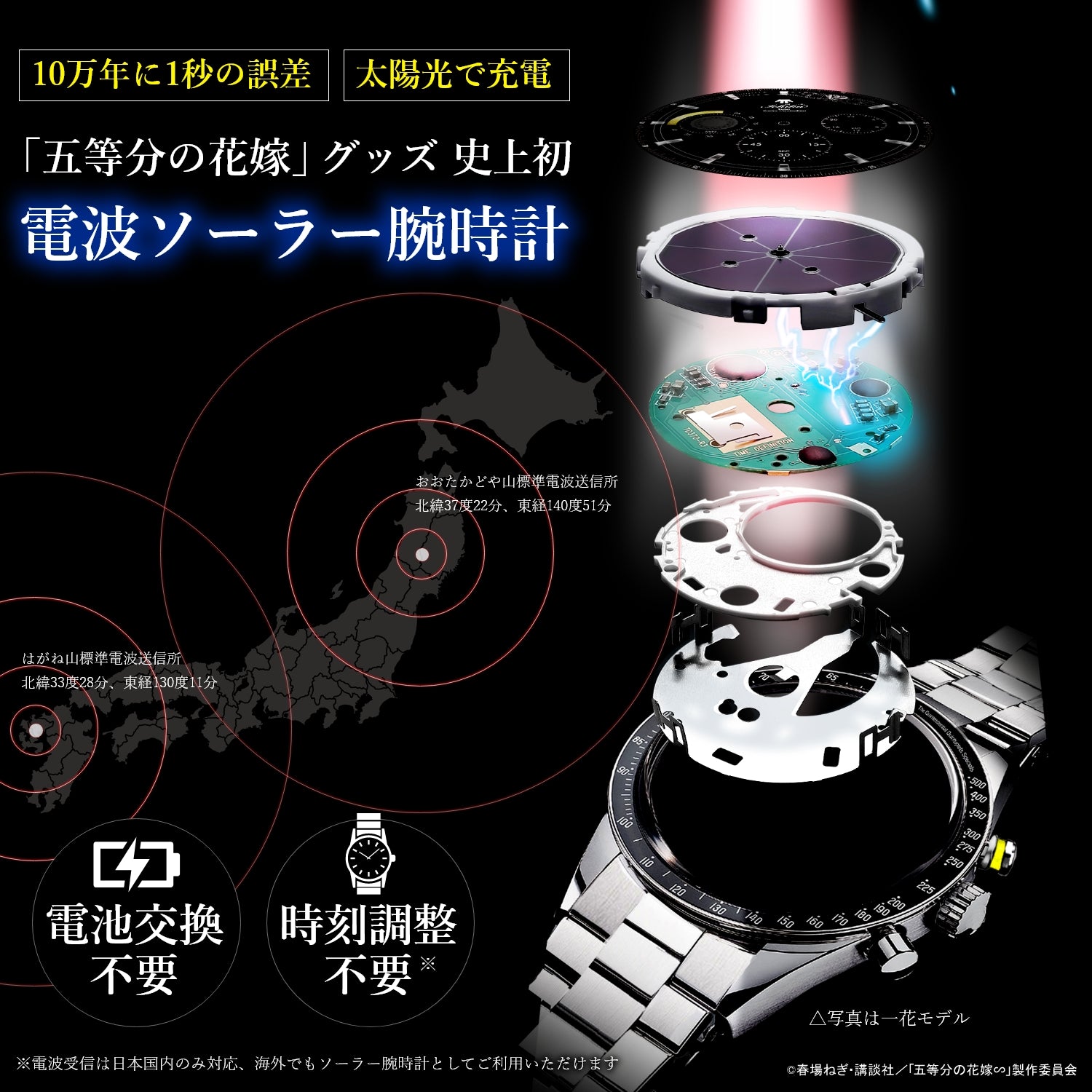 TV SPECIAL ANIME“THE QUINTESSENTIAL QUINTUPLETS” RADIO CHRONOGRAPH WATCHES| NINO NAKANO