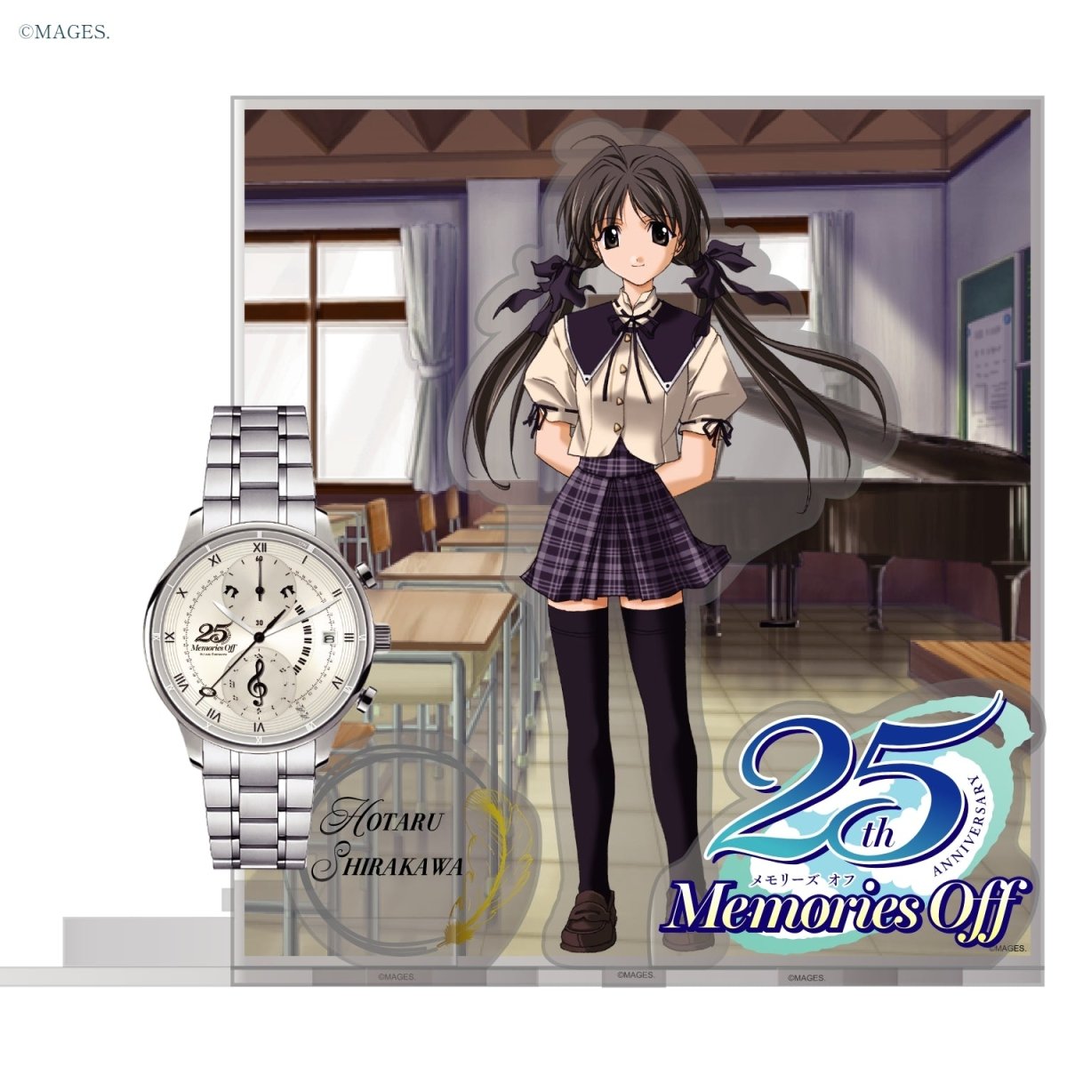 「Memories Off」25周年記念アニバーサリー クロノグラフ腕時計 白河ほたるモデル - 公式通販サイト「アニメコレクション/Anime Collection」
