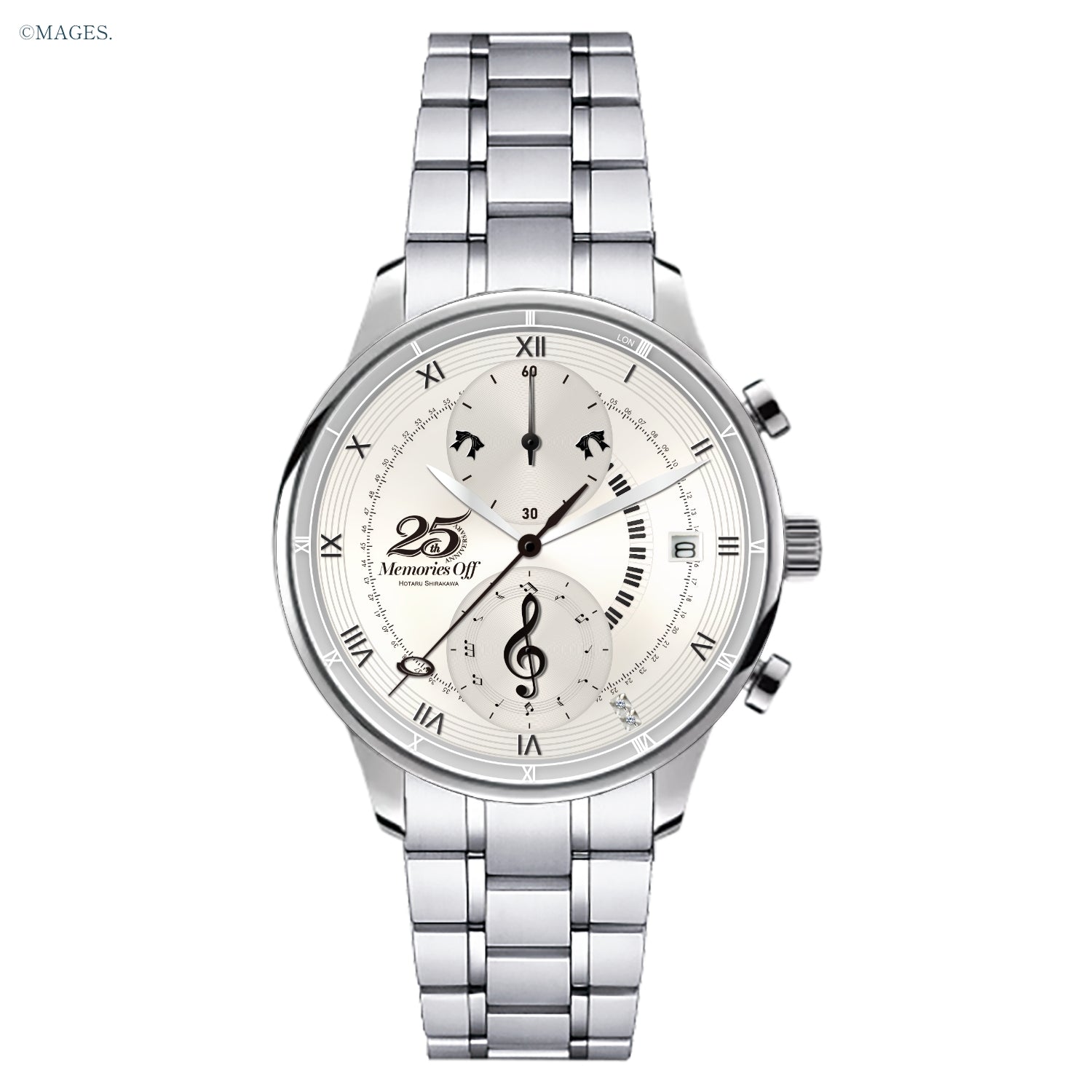 "Memories Off" 25th Anniversary Chronograph Wristwatch Hotaru Shirakawa Model
