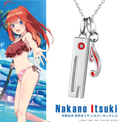 The Quintessential Quintuplets Movie Silver Necklace And Pendants With Natural Diamonds | Itsuki Nakano Model